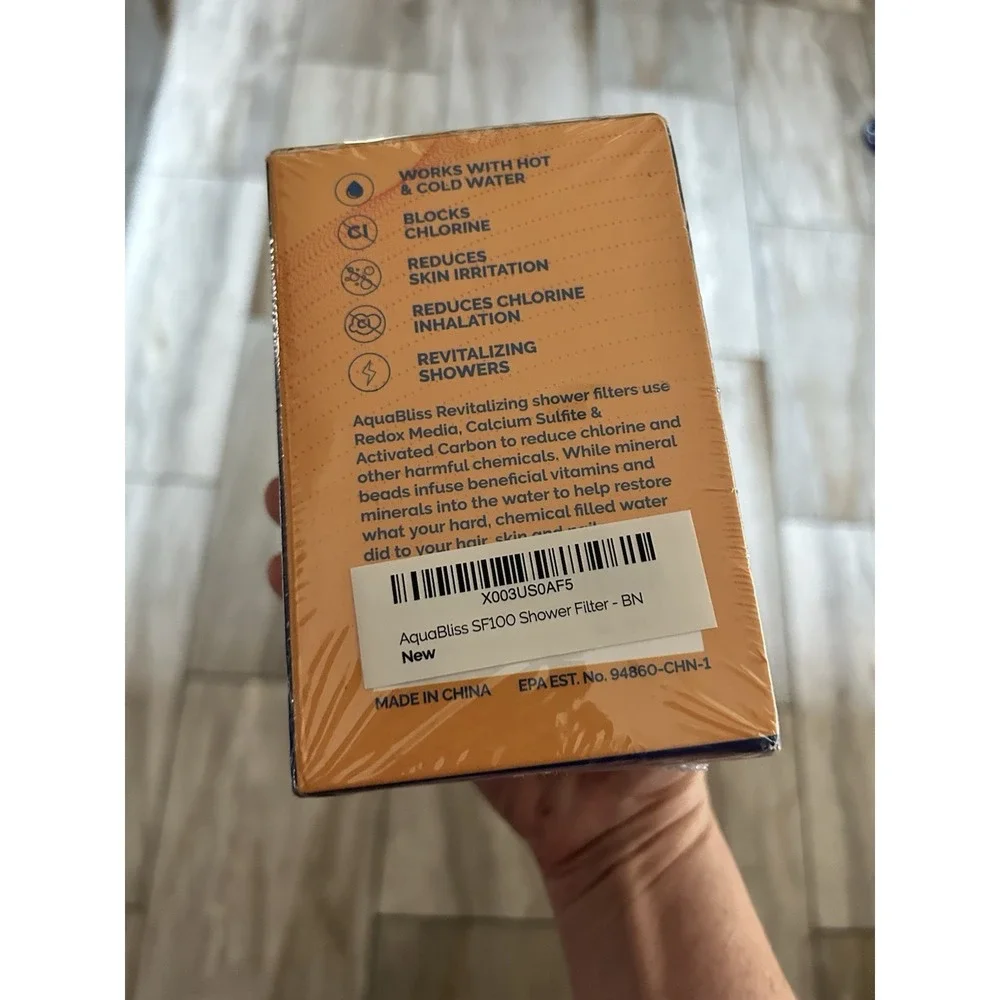 Qty: 1 AquaBliss SF100-BN Multi-Stage Revitalizing Shower Filter